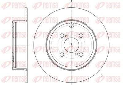 Brake Disc REMSA 6705.00