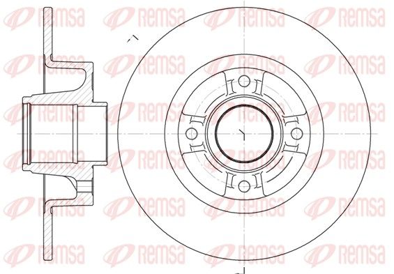REMSA 6750.00 Brake Disc