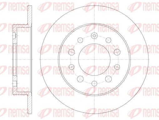 REMSA 6762.00 Brake Disc