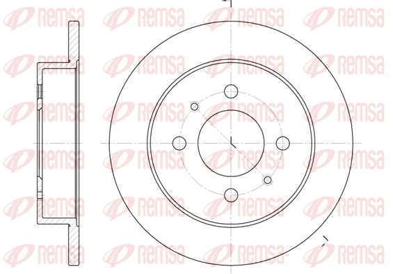 REMSA 6765.00 Brake Disc