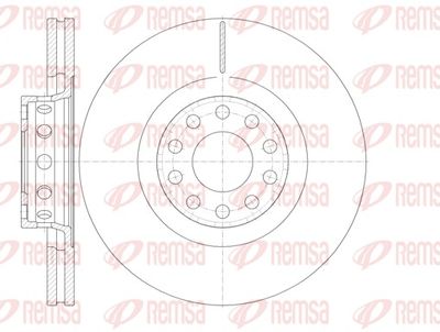 Brake Disc REMSA 6781.10