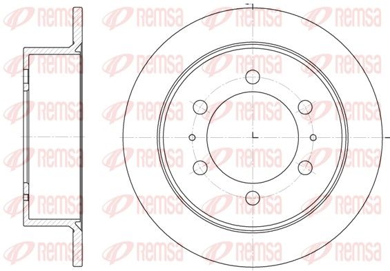 REMSA 6784.00 Brake Disc