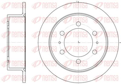 Brake Disc REMSA 6784.00