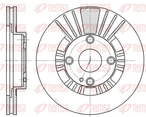 REMSA 6812.10 Brake Disc