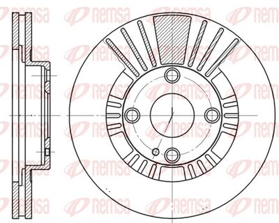Brake Disc REMSA 6812.10