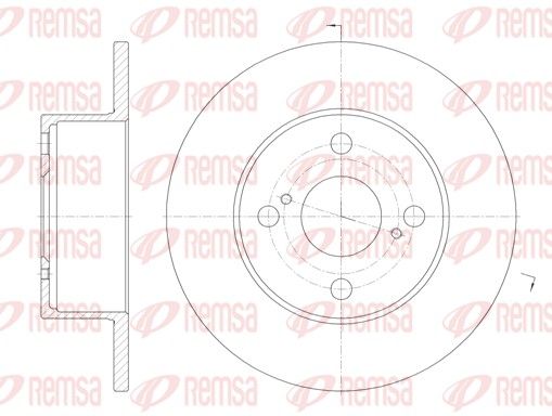 REMSA 6871.00 Brake Disc