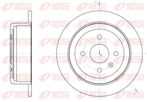 REMSA 6873.00 Brake Disc