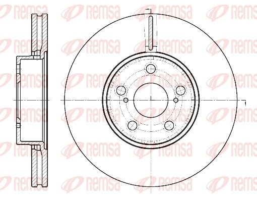 REMSA 6887.10 Brake Disc