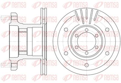 Brake Disc REMSA 6894.10