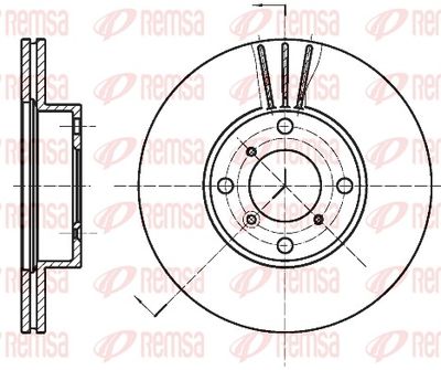 Brake Disc REMSA 6950.10