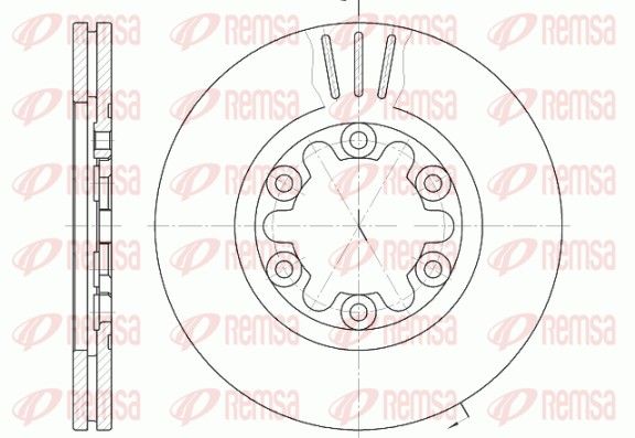 REMSA 6957.10 Brake Disc