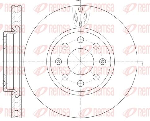 REMSA 6981.10 Brake Disc