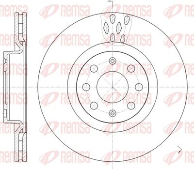 Brake Disc REMSA 6982.10