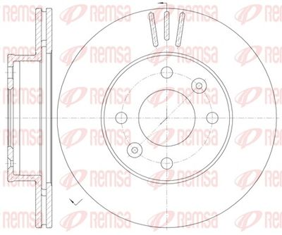 Brake Disc REMSA 6990.10