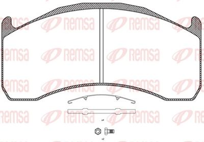 Brake Pad Set, disc brake REMSA JCA 1072.00