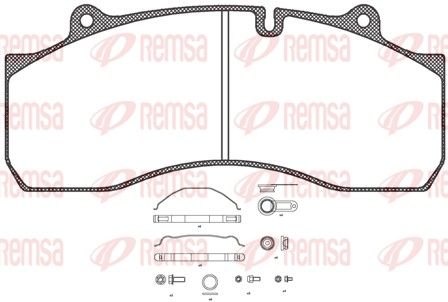 REMSA JCA 1073.80 Brake Pad Set, disc brake