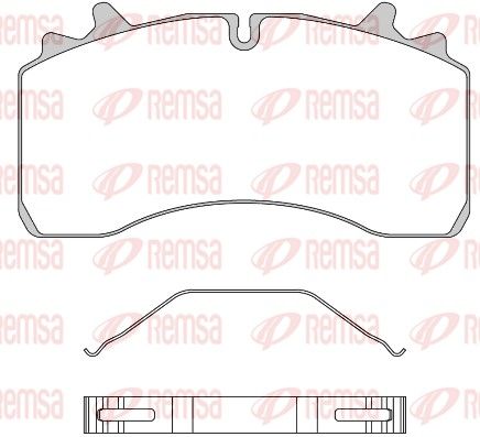 REMSA JCA 1075.00 Brake Pad Set, disc brake