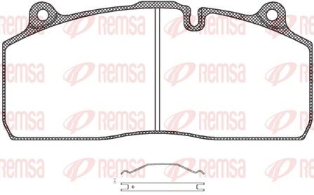 REMSA JCA 1316.00 Brake Pad Set, disc brake