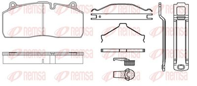 Brake Pad Set, disc brake REMSA JCA 1316.81