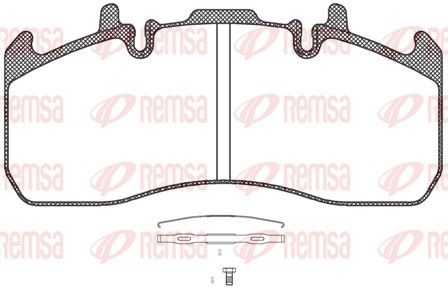 REMSA JCA 1317.00 Brake Pad Set, disc brake