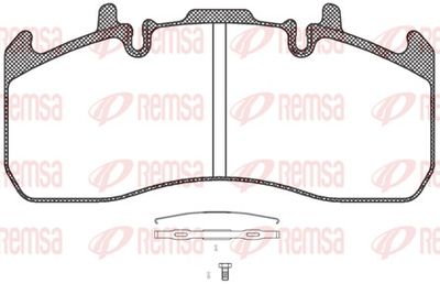 Brake Pad Set, disc brake REMSA JCA 1317.00