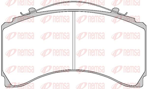 REMSA JCA 1479.00 Brake Pad Set, disc brake