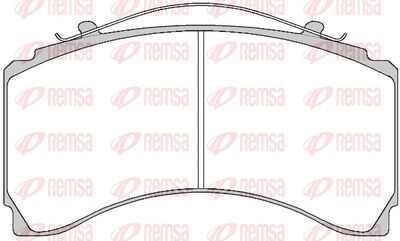 Brake Pad Set, disc brake REMSA JCA 1479.00