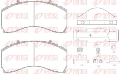 Brake Pad Set, disc brake REMSA JCA 1480.80