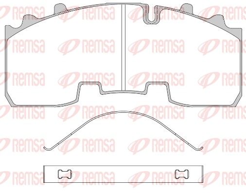 REMSA JCA 1556.00 Brake Pad Set, disc brake