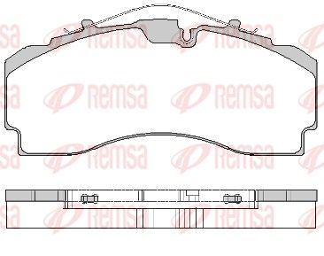 Brake Pad Set, disc brake REMSA JCA 1704.00