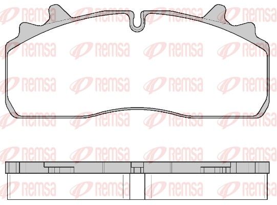 REMSA JCA 1726.00 Brake Pad Set, disc brake
