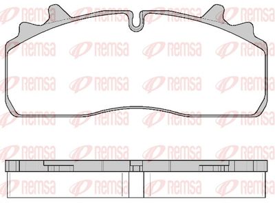 Brake Pad Set, disc brake REMSA JCA 1726.00