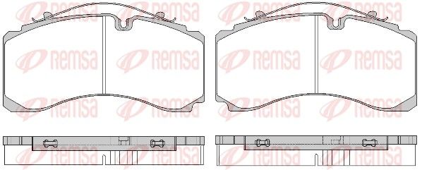 REMSA JCA 1732.00 Brake Pad Set, disc brake