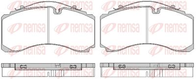 Brake Pad Set, disc brake REMSA JCA 1732.00
