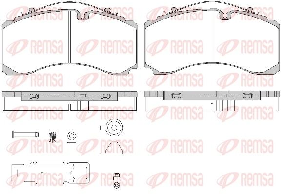 REMSA JCA 1732.80 Brake Pad Set, disc brake