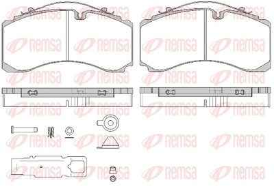 Brake Pad Set, disc brake REMSA JCA 1732.80