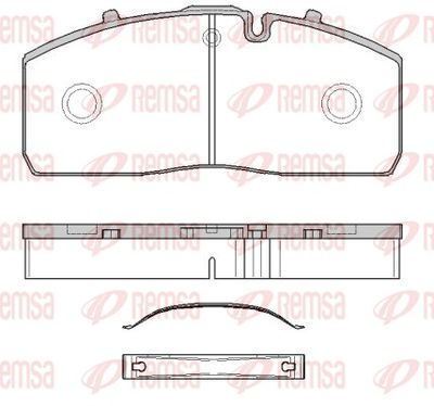 Brake Pad Set, disc brake REMSA JCA 1790.00