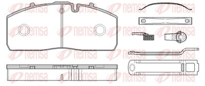 Brake Pad Set, disc brake REMSA JCA 1790.80