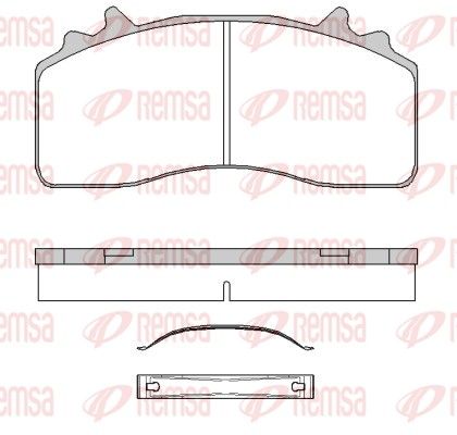 REMSA JCA 1841.00 Brake Pad Set, disc brake