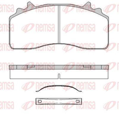 Brake Pad Set, disc brake REMSA JCA 1841.00