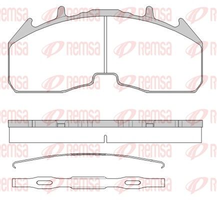 REMSA JCA 1842.00 Brake Pad Set, disc brake