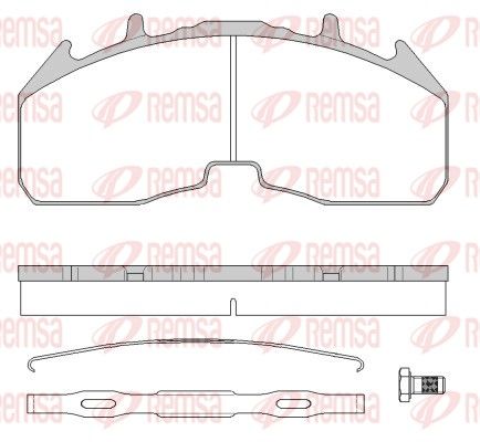 REMSA JCA 1842.80 Brake Pad Set, disc brake