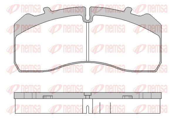 REMSA JCA 1846.00 Brake Pad Set, disc brake