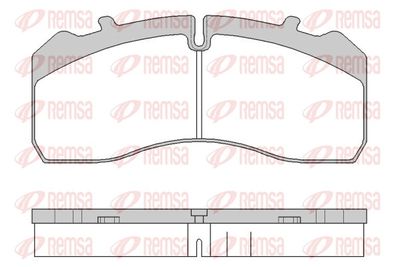 Brake Pad Set, disc brake REMSA JCA 1846.00