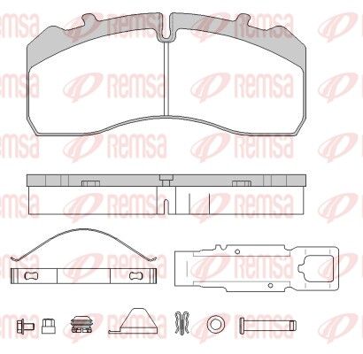 REMSA JCA 1846.80 Brake Pad Set, disc brake