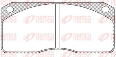 Brake Pad Set, disc brake REMSA JCA 278.00