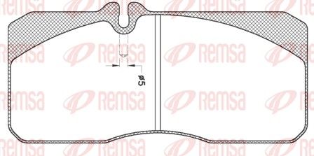 REMSA JCA 278.20 Brake Pad Set, disc brake