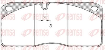 Brake Pad Set, disc brake REMSA JCA 278.21