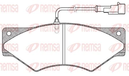 REMSA JCA 436.41 Brake Pad Set, disc brake