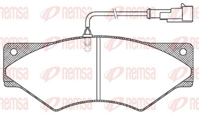 Brake Pad Set, disc brake REMSA JCA 436.41